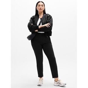 Athleta Pants Womens 14 Tall Endless High Rise Pant Black Tapered Ankle Trouser